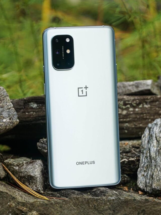 This image shows the OnePlus 8T+ 5G.